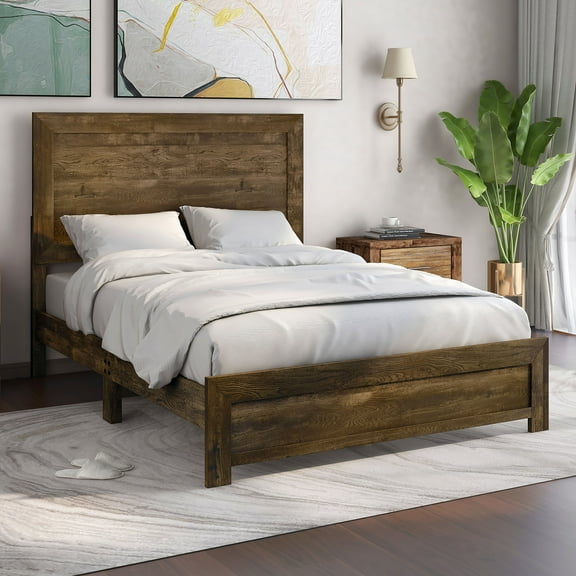 Furniture of America Volo Panel Wood Walnut Full Kids Bed