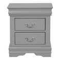 thumbnail image 1 of Furniture of America Vrai Modern 2-Drawer Nightstand, Gray, 1 of 8