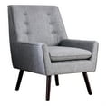 thumbnail image 1 of Furniture of America Walsh Mid-Century Fabric Tufted Accent Chair in Light Gray, 1 of 8