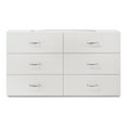 thumbnail image 1 of Furniture of America Wellan Modern 6-Drawer Dresser, White, 1 of 5