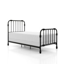 Furniture of America Wren Metal Bed, Twin Size, Black