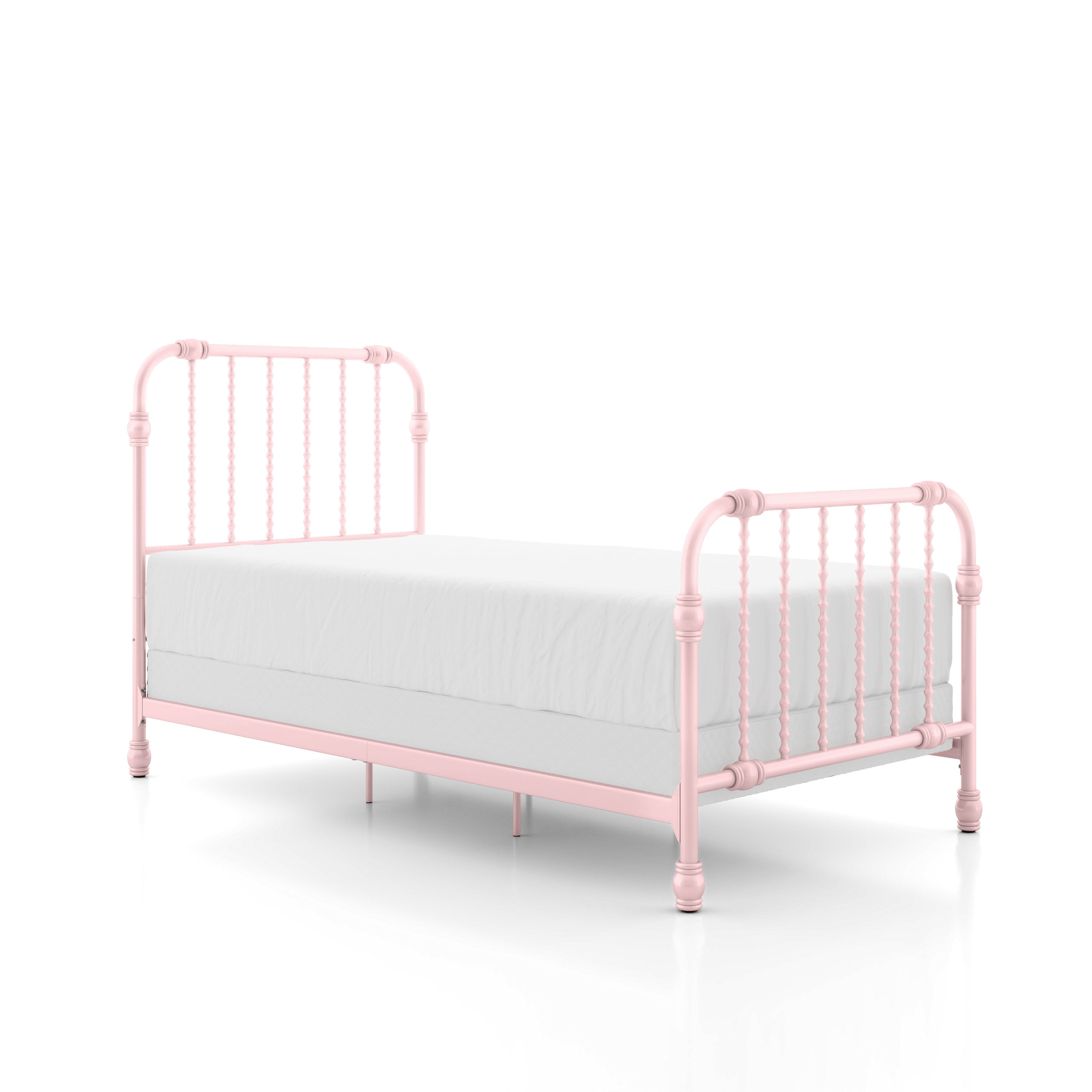 Furniture of America Wren Metal Bed, Twin Size, Pink