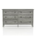 thumbnail image 1 of Furniture of America Wroh Wood 6-Drawer Dresser, Vintage Gray Oak, 1 of 7