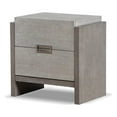 thumbnail image 1 of Furniture of America Yasgard 2-Drawer Solid Wood Nightstand in Gray, 1 of 10