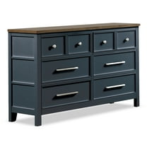 Furniture of America Yvara Modern 6-Drawer Dresser, Blue