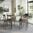 thumbnail image 1 of Furniture of America Zath Industrial Metal 5-Piece Dining Set by  Weathered Grey Table: 44"L X 28"W X 30"H, Chair: 15 1/2"W X 19 1/4"D X 33 1/2"H, 1 of 5