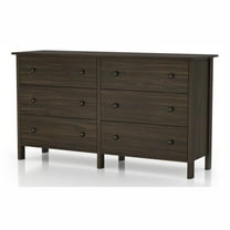 Furniture of America Zillett Transitional Wood 6-Drawer Dresser in Brown Wenge