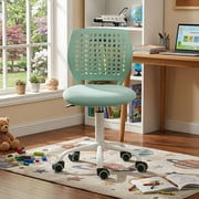 FurnitureR Adjustable Height Home Office Desk Chair with Breathable Mesh Back, 360  Swivel Rolling Task Chair for Study, Computer Work, Green Ergonomic Chair with Comfortable Seat