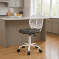thumbnail image 1 of Homy Casa Adjustable Height Bar Stool with 360° Swivel, Ergonomic Design and Quiet Casters for Kitchen Bar, Breakfast Counter and Dining Area, 1 of 5