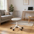 thumbnail image 1 of Homy Casa Ergonomic Task Stool Adjustable Swivel with Height Control and Rolling Base for Living Room Temporary Office Study and Home Workspaces, 1 of 5
