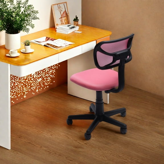 FurnitureR Ergonomic Home Office Chair with Adjustable Features - Armless Gaming Chair for Comfortable Desk Work and Long Hours of Play