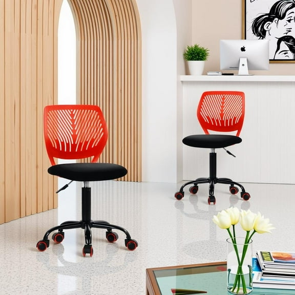 Homy Casa Ergonomic Task Chair Work Stool with Adjustable Height, 360° Swivel and Rolling Casters for Service Counters, Reception Desks and Front Offices