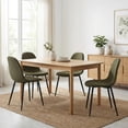 thumbnail image 1 of Homy Casa Set of 4 Modern Conference Chairs Upholstered Dining Side Chairs with Ergonomic Curved Back and Metal Legs for Business Meeting Room Office and Lounge, 1 of 6