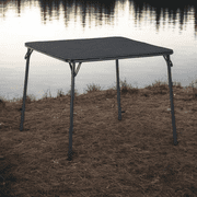 FurnitureR Portable Folding Camping Table, Easy Setup for Outdoor Dining, Perfect for Camping, Backpacking, and Picnic, Compact and Durable, Weather-Resistant Surface, Black
