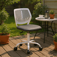thumbnail image 1 of Homy Casa Adjustable Height Outdoor Stool with 360° Swivel, Ergonomic Design and Quiet Casters for Patio, Balcony and Garden Seating, 1 of 5