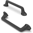 thumbnail image 1 of Furniware 10 Pack Cabinet Pulls, Hardware Drawer Handles, Zinc Alloy Kitchen Cabinet Door Handles Pull, Matte Black-96mm(3.8 Inch) Hole Center, 1 of 8