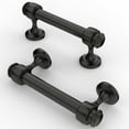 thumbnail image 1 of Furniware Oil Rubbed Bronze Round Cabinet Door Pulls with Mounting Screws, 4 Inches, 10 Pieces, 1 of 5