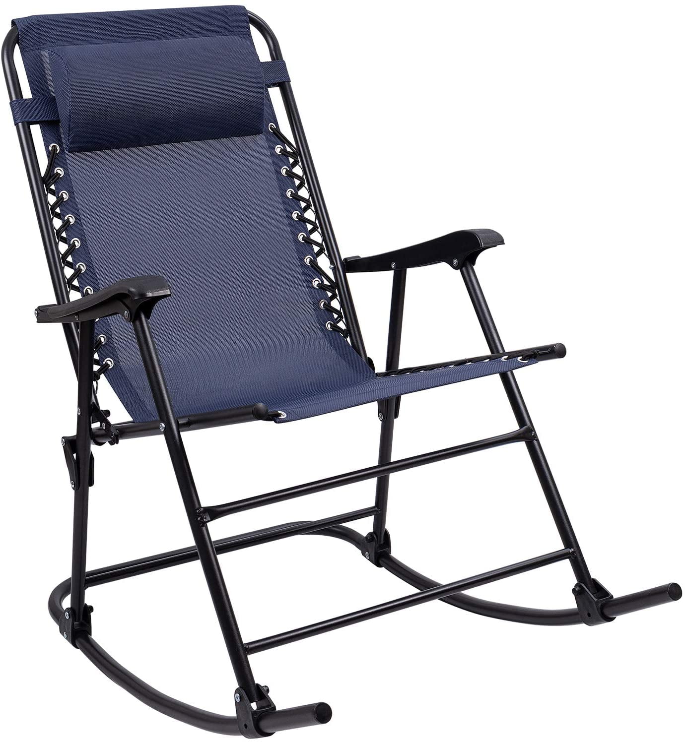 Furniwell Patio Rocking Zero Gravity Chairs Outdoor Wide Recliner