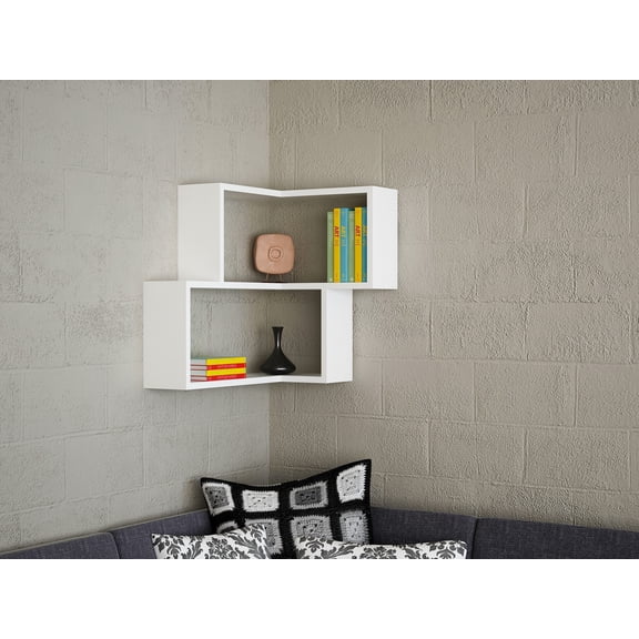 Furny Home - Bulut, 1 Piece, White Wall Shelf