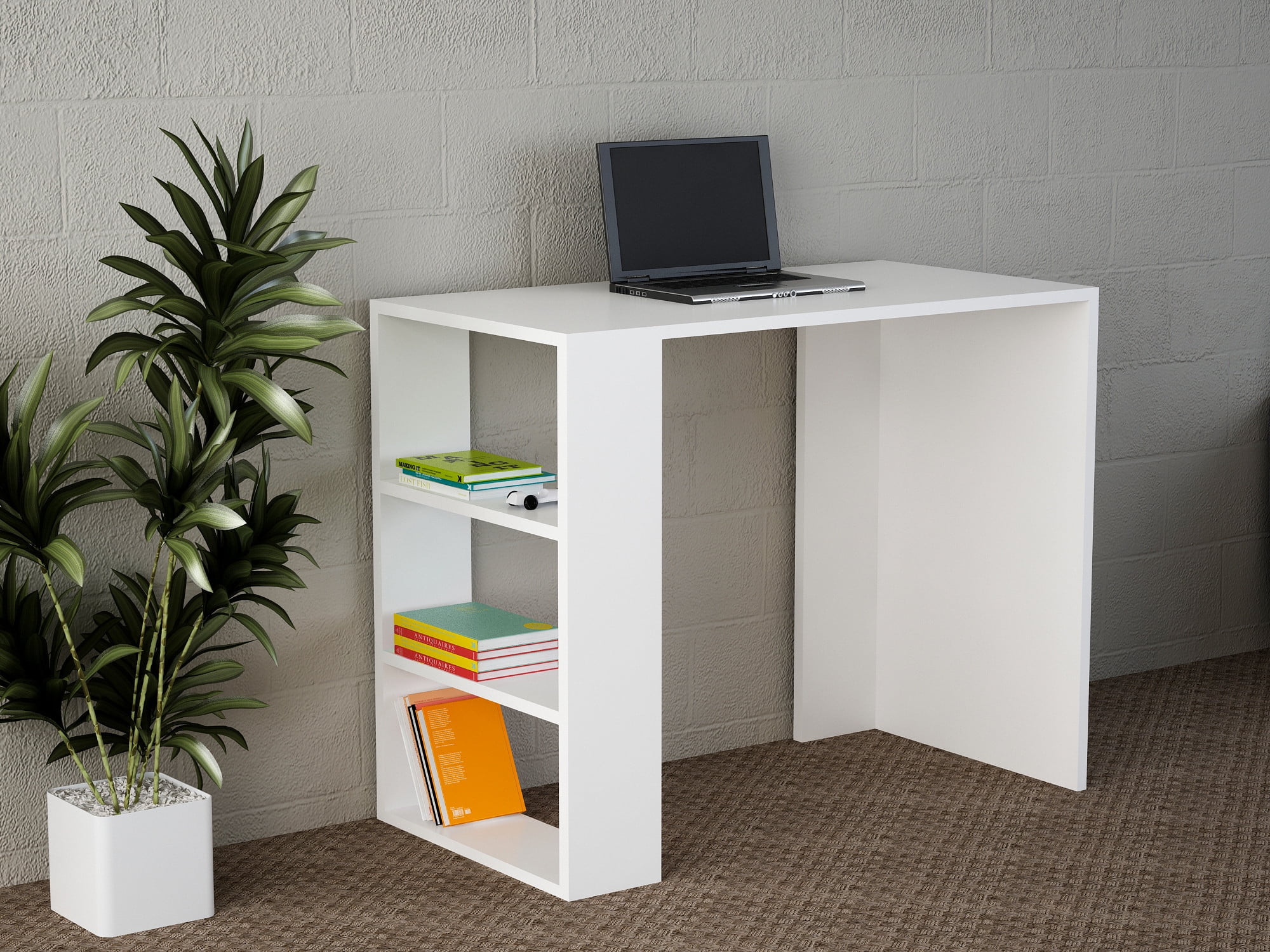 Furny Home Netenya White Study Desk