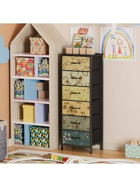 Furologee 6 Drawers Dresser  Chest of Drawers for Bedroom Livingroom