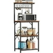 SOGES 3-Tier Kitchen Storage Rack, Microwave Oven Workstation Shelf ...