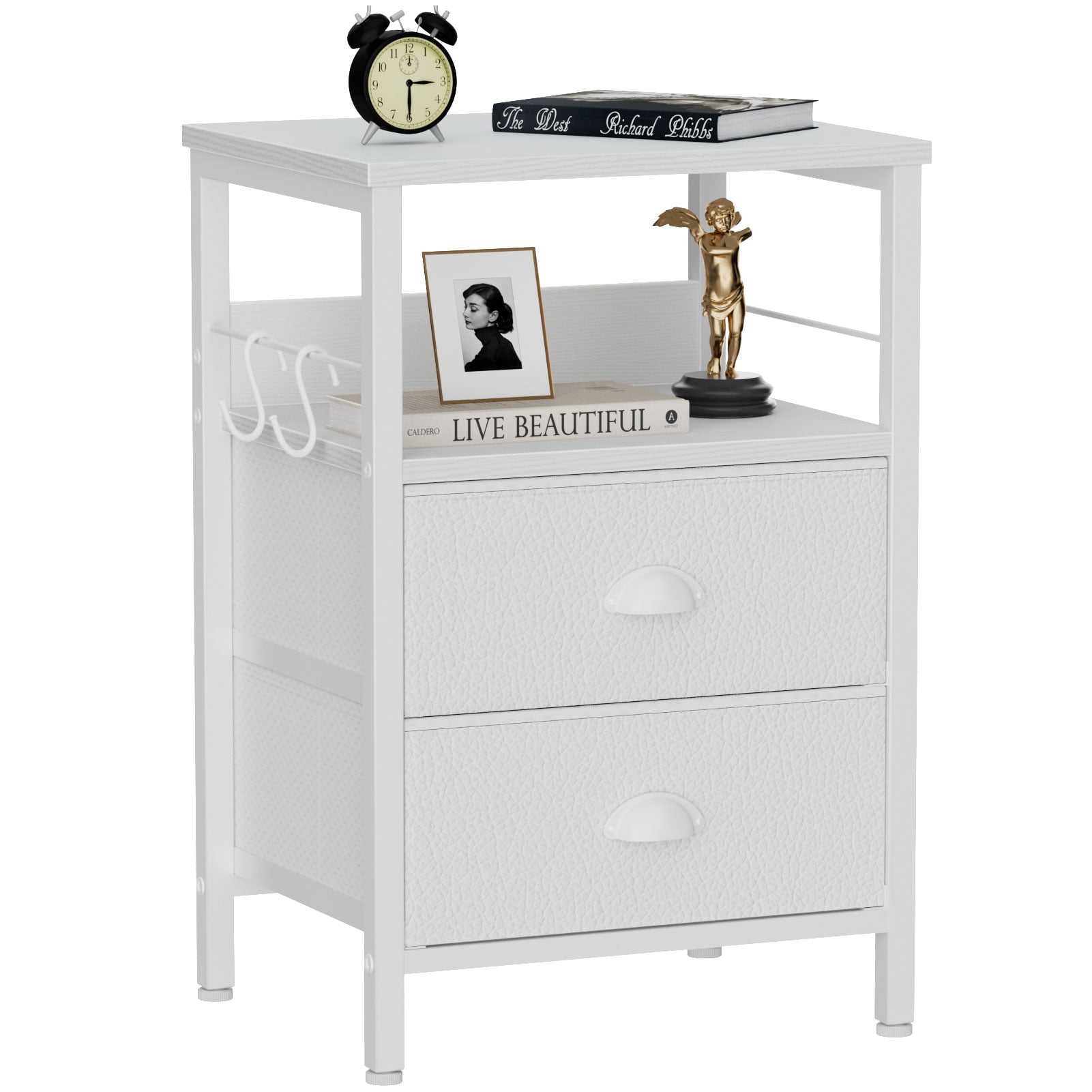 https://i5.walmartimages.com/seo/Furologee-Nightstand-with-2-Fabric-Drawers-White-Beside-Table-End-Table-with-2-Tier-Shelf-Side-Table-with-Hooks-afor-Bedroom-Living-Room_e8ab40f4-5148-4b8c-8253-3f384b9b796a.765bd4d7e6fab24178ed0ccb2592c5a4.jpeg