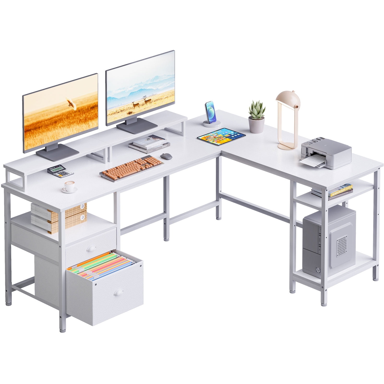 66 l shaped desk discount