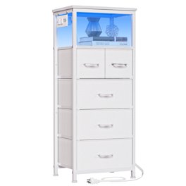 CodYinFI Dresser TV Stand Entertainment Center with Fabric Drawers ...