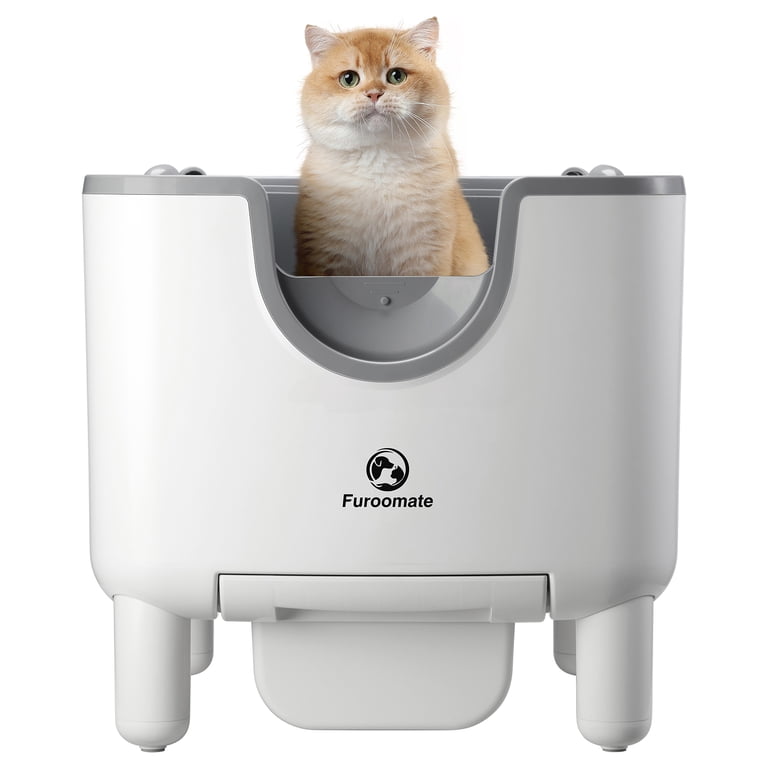 【GWセール】新品　猫　自動トイレ　大容量設計　​Furoomate F8 Litter Box　 最大3匹の猫対応　約5日間の連続使用が可能 Furoomate Self-Cleaning Litter Box, Open-Top Robotic Cat Litter