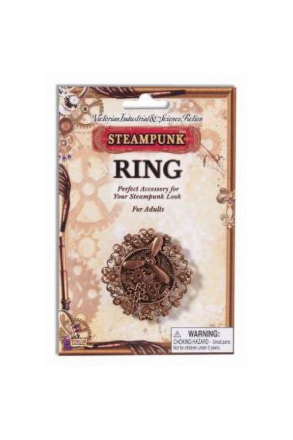 Furoum Novelties Bronze Steampunk Gears Ring