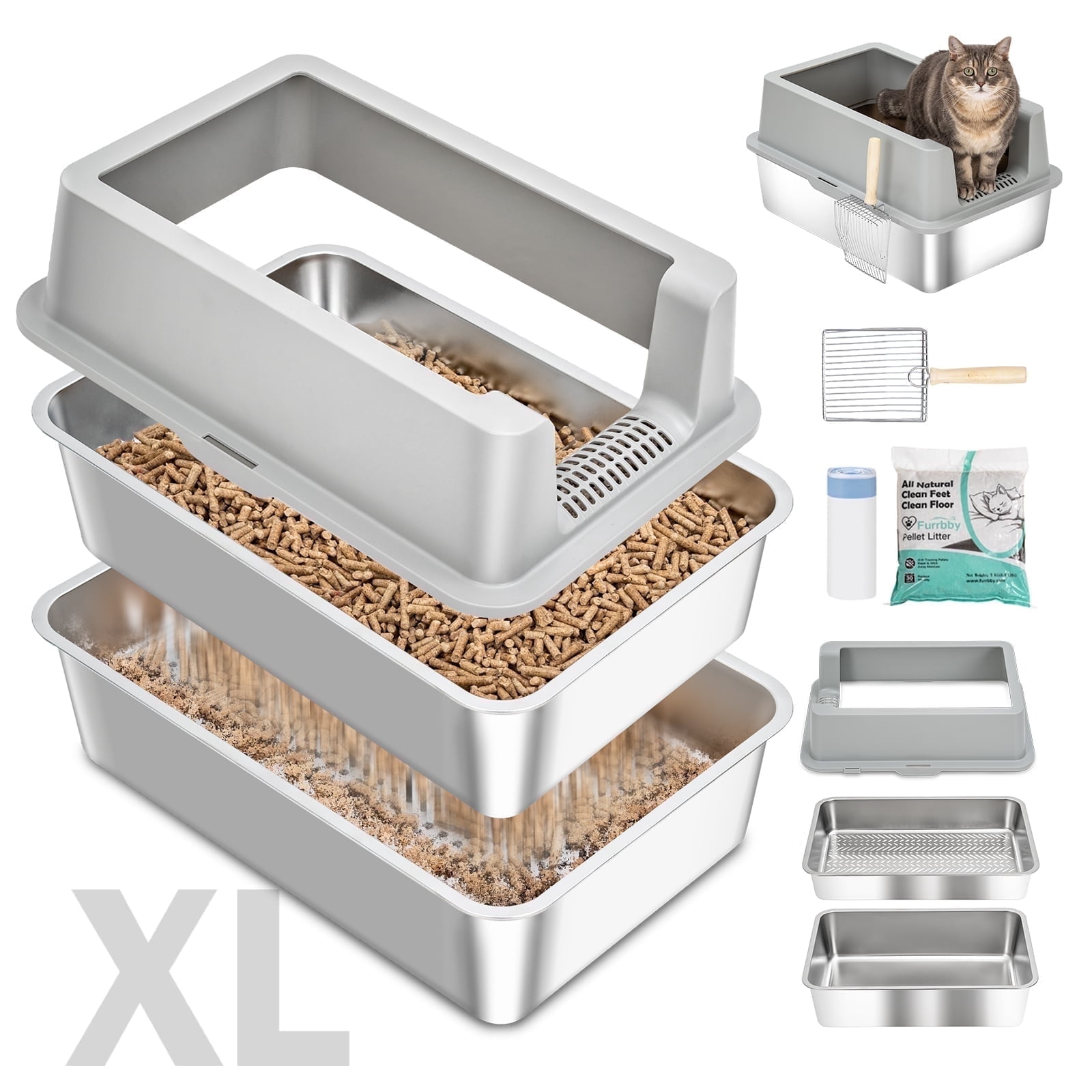 Enclosed Litter Box Mr Catman Box Mr Catman Pine Pellet Litter Box
