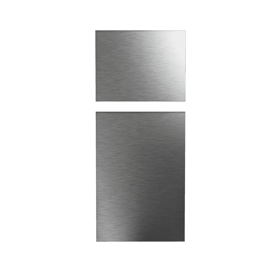 Furrion CFCR08DCGTAA01 Replacement Stainless Steel Refrigerator Door Panel Set 8 Cu Ft