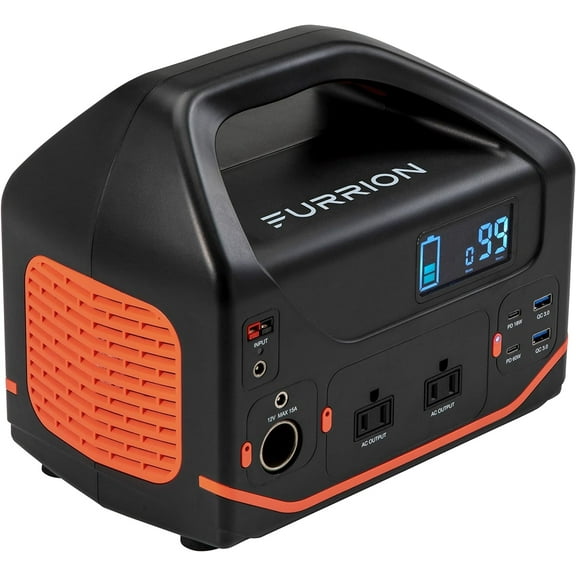 Furrion Trekker 500W Portable Power Station - 555Wh Lithium-Ion Battery with Pure Sine Wave AC Outlet and LED Lights for Camping, Travel, Outdoor Use, Power Outages, Home Emergencies 2022111763