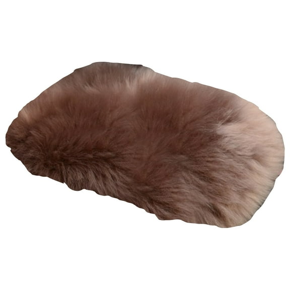 Furry Armrests Cover Car Sheepskin Wool Soft Fluffy Auto Center Console Cover for SUV Truck Interior Mat