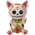 thumbnail image 1 of Furry Bones MANEKI NEKO the Good Luck Kitten Figurine, Skeleton in Costume, 1 of 2