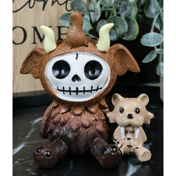 Furry Bones Warren The Mammoth And Sabretooth Tiger Skeleton Furrybones Figurine