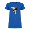 thumbnail image 1 of Furry Bumblebee Shaped T-Shirt Women -Image by Shutterstock, Female XX-Large, 1 of 2