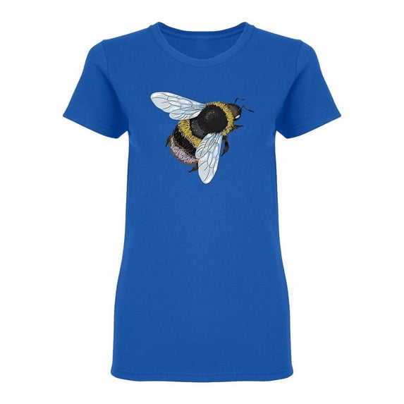 Furry Bumblebee Shaped T-Shirt Women -Image by Shutterstock, Female XX-Large