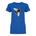thumbnail image 1 of Furry Bumblebee Shaped T-Shirt Women -Image by Shutterstock, Female x-Large, 1 of 2