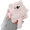 thumbnail image 1 of Furry Case for AirPods 3,Funny Cute 3D Cartoon Plush Kawaii Koala Design Fluffy Soft Warm Cover Case Carrying Charging Box with Keychain Accessories Protective Case (AirPods 3, Koala Pink), 1 of 12
