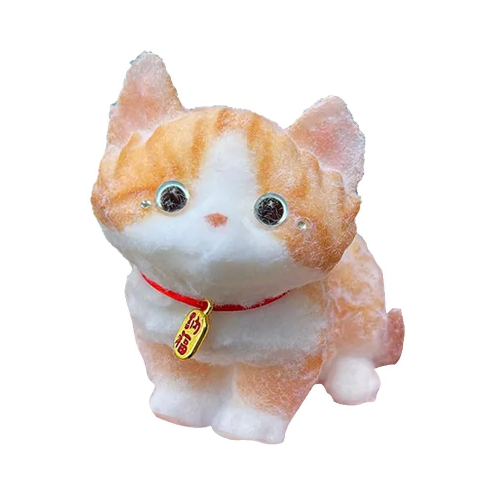 Furry Cat Doll Squeezable Stress Relieve Anti Stress To