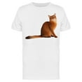 thumbnail image 1 of Furry Cat Looking On His Side T-Shirt Men -Image by Shutterstock Men T-Shirt, Male Small, 1 of 2