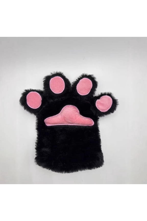 Furry Cat Paw Glove, Cute Plush Cat Bear Claw Glove, Warm Mitten Animal Glove, Costume Accessories
