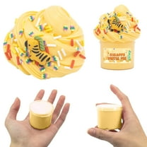 Furry Cloud Butter Slime Kit 70ml Non-Hardening Stretchy Sensory Toys for Kids DIY Craft with Accessories for Stress Relief Creative Fun