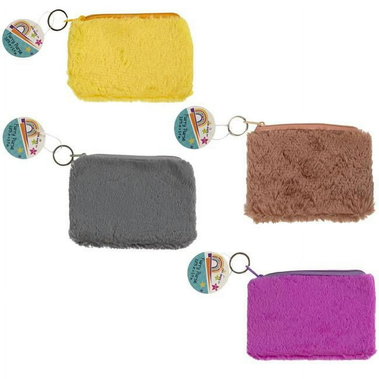Furry coin purse hotsell