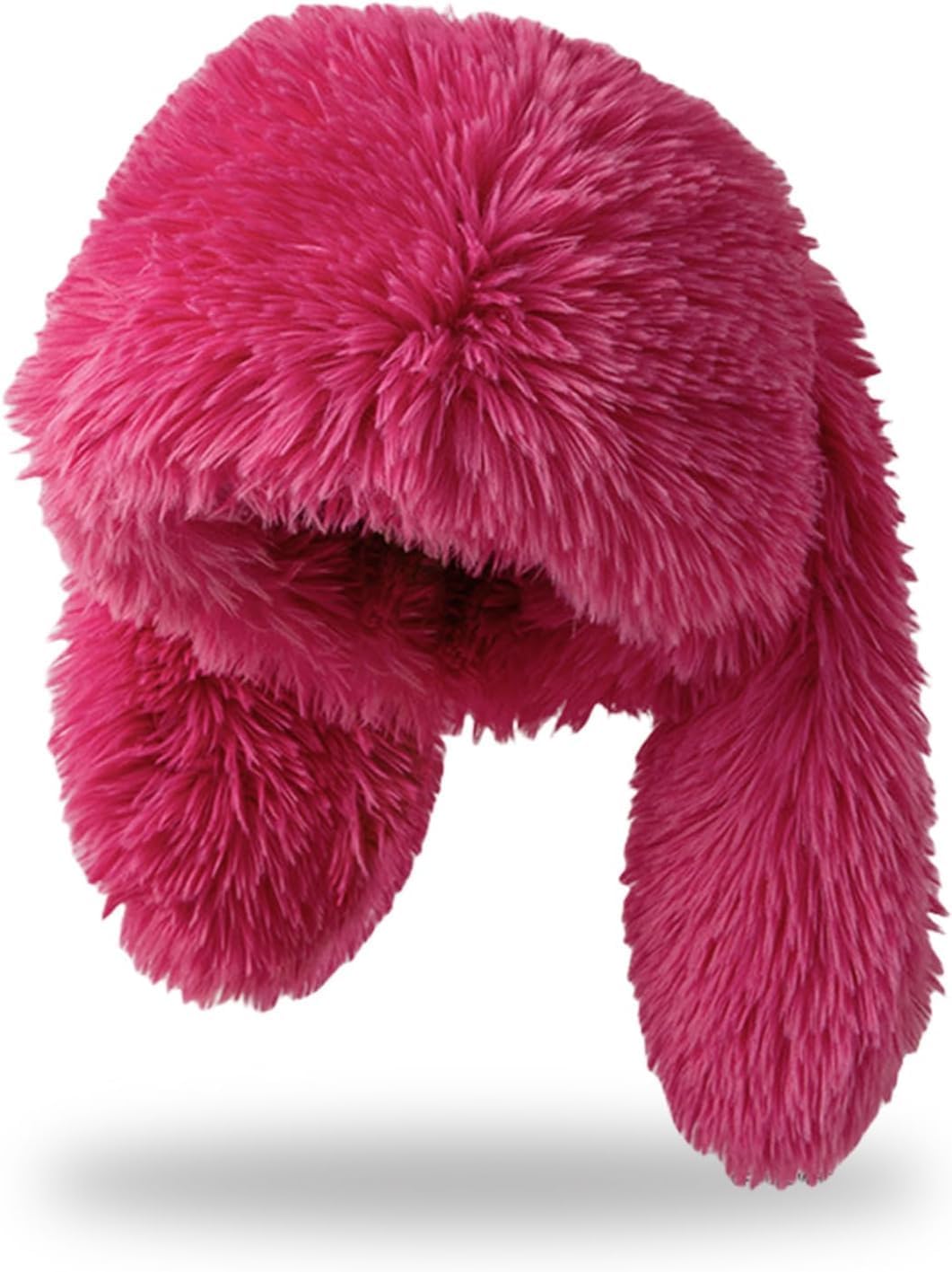 Y2K Fuzzy Bunny Hat for Women Girls Cute Furry Beanie with Long Rabbit Ears Y2K Fuzzy Bunny Hat for Women Cute Plush Beanie with Bunny  main image 3
