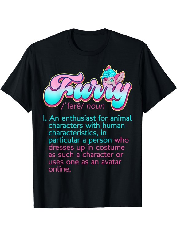 Furry Definition Fursuit Fursona Cosplayer Proud Furries T-Shirt