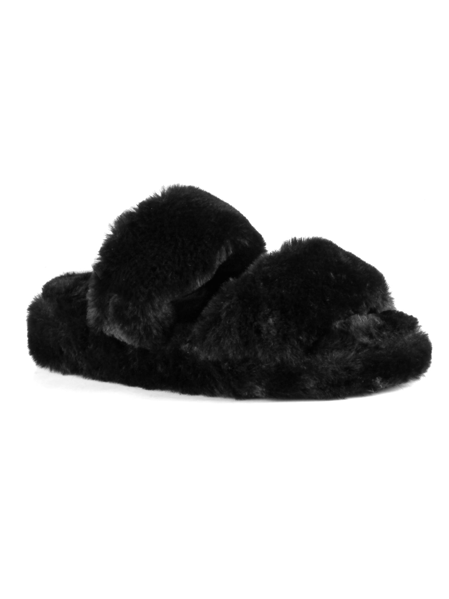 Furry Double Women's Slide Sandals in Walmart.com