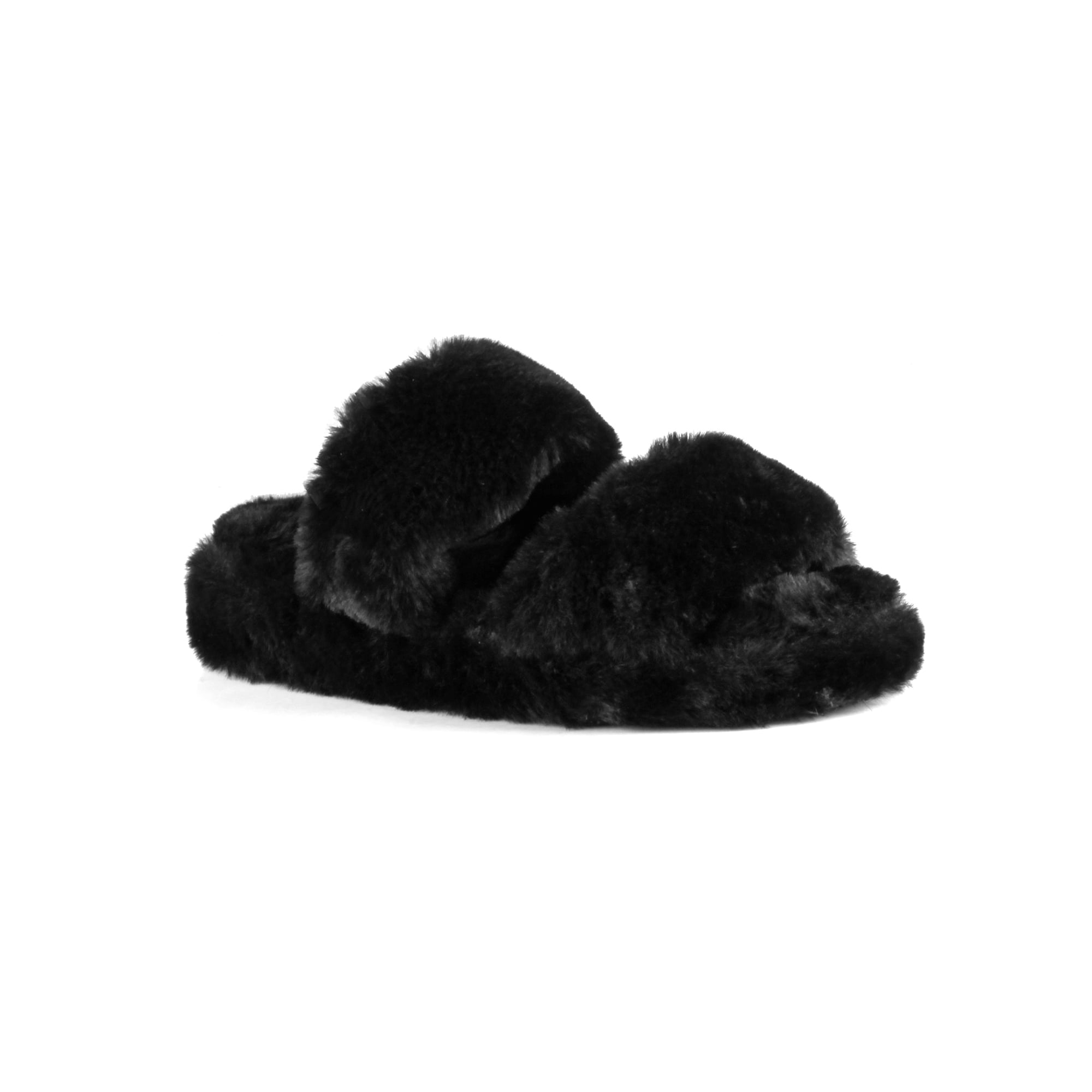 Furry Double Women's Slide Sandals in Walmart.com